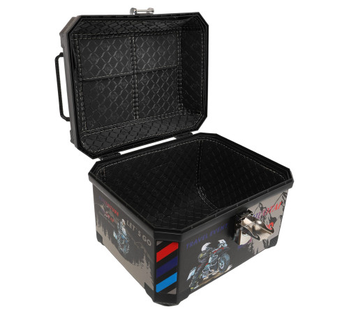 Кофр центральний задній для мотоцикла пластиковий Adventure JUHAO 1шт 42x34x30см чорний