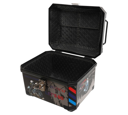Кофр центральний задній для мотоцикла пластиковий Adventure JUHAO 1шт 42x34x30см чорний