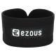 Пояс атлетичний для обтяження текстильний з ланцюгом та карабіном EZOUS COBRA DIP BELT спинка-17см чорний