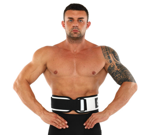 Пояс атлетичний текстильний EZOUS LEATHER SPROT BELT спинка-14см розмір S-L чорний