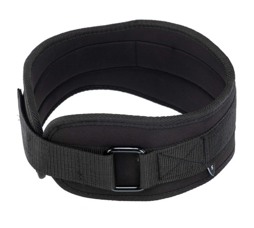 Пояс атлетичний текстильний EZOUS LIFTING BELT спинка-15см розмір S-L чорний