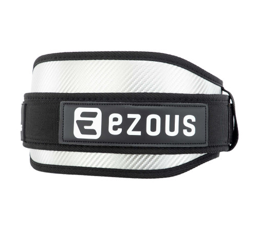 Пояс атлетичний текстильний EZOUS CARBON FIBER BELT WITH WAIST PAD спинка-16см розмір S-L чорний