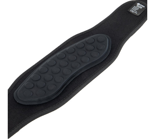 Пояс атлетичний текстильний EZOUS CARBON FIBER BELT WITH WAIST PAD спинка-16см розмір S-L чорний