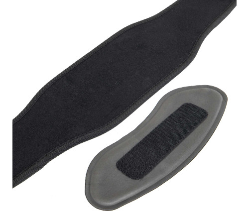 Пояс атлетичний текстильний EZOUS CARBON FIBER BELT WITH WAIST PAD спинка-16см розмір S-L чорний