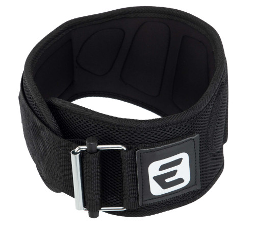 Пояс атлетичний текстильний EZOUS TRAINING BELT 2.0 спинка-17см розмір S-L чорний