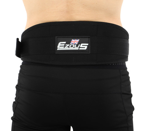 Пояс атлетичний текстильний EZOUS SCHIEK TRAINING BELT спинка-13см розмір S-L чорний