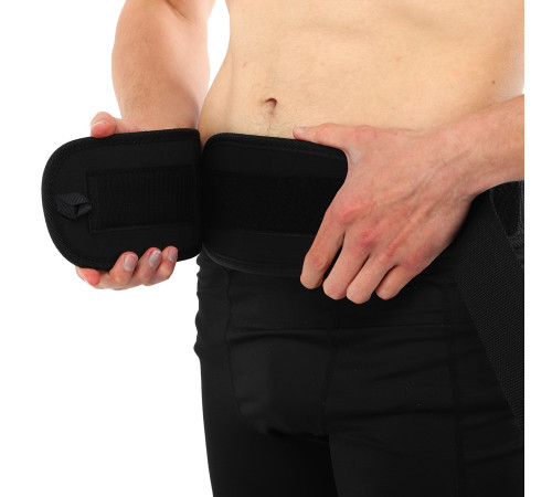 Пояс атлетичний текстильний EZOUS SCHIEK TRAINING BELT спинка-13см розмір S-L чорний
