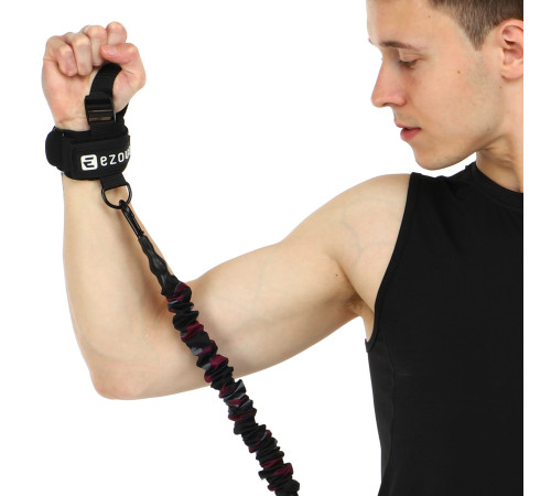 Тренировочная система для скоростных и силовых тренировок EZOUS BOXING RESISTANCE BANDS черный