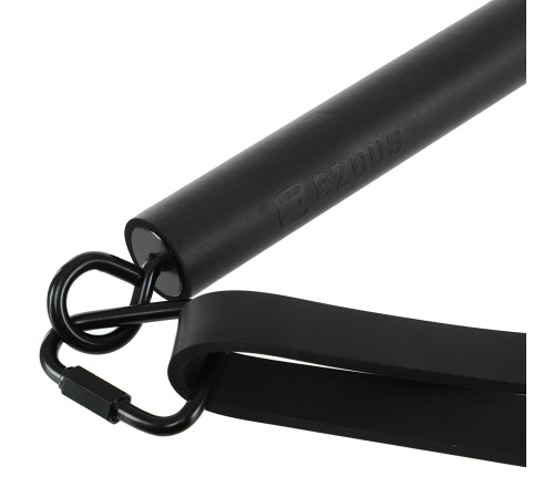 Палиця-тренажер PORTABLE RESISTANCE WEIGHT BAND BAR EZOUS чорний-фіолетовий