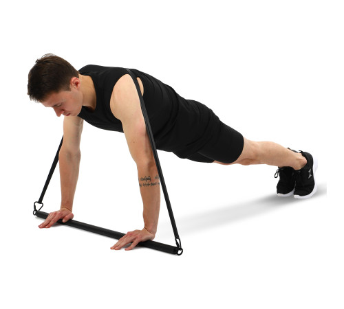 Палиця-тренажер PORTABLE RESISTANCE WEIGHT BAND BAR EZOUS чорний-фіолетовий