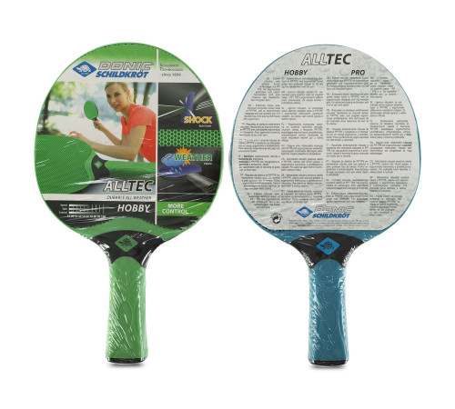 Набор для настольного тенниса DONIC Alltec Hobby 2 ракетки, 3 мяча с чехлом