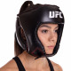 Шолом боксерський відкритий PU UFC чорний