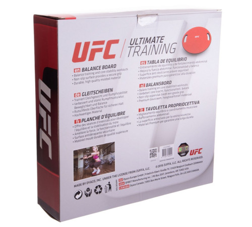 Диск балансувальний балансборд BALANCE BOARD UFC червоний