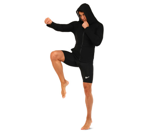 Кофта для схуднення з ефектом сауни HEATOUTFIT M-4XL чорний