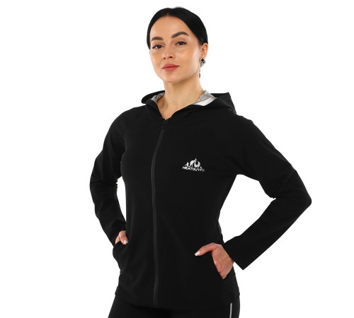Кофта для схуднення з ефектом сауни HEATOUTFIT M-4XL чорний