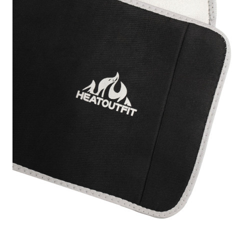 Пояс для схуднення з композитної тканини Nano Hot Silver HEATOUTFIT розмір 100смх18смх3мм чорний