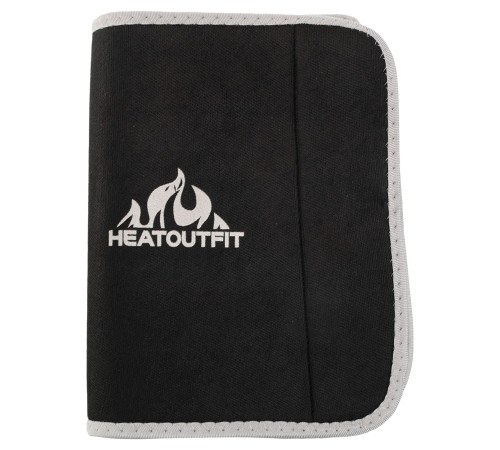 Пояс для схуднення з композитної тканини Nano Hot Silver HEATOUTFIT розмір 100смх18смх3мм чорний