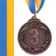 Медаль спортивна зі стрічкою SP-Sport GLORY ø4,5см золото, срібло, бронза