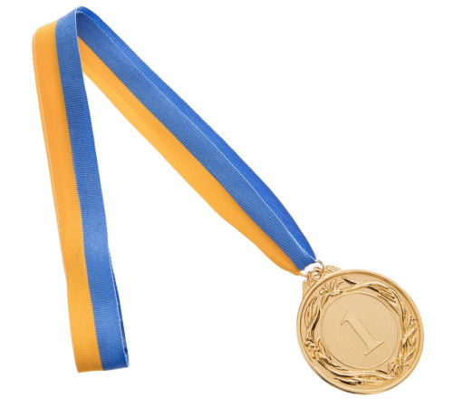 Медаль спортивна зі стрічкою SP-Sport GLORY ø6,5см золото, срібло, бронза