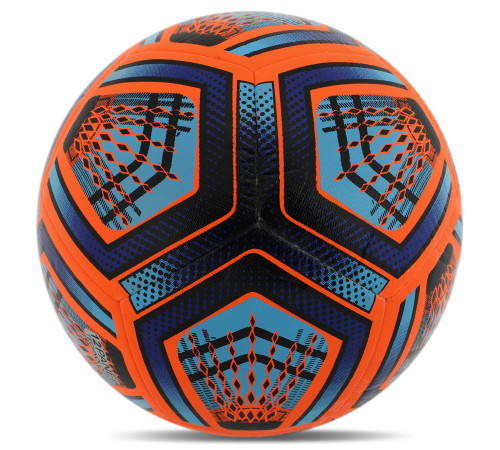 Мяч футбольный HIBRED SOCCER STAR №5 PU оранжевый-синий