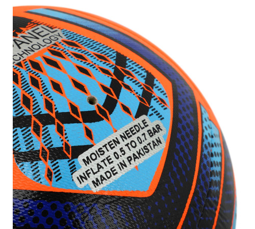 Мяч футбольный HIBRED SOCCER STAR №5 PU оранжевый-синий