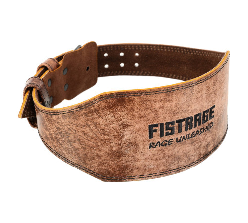 Пояс атлетичний шкіряний FISTRAGE спинка-15см розмір-S-XXL коричневий