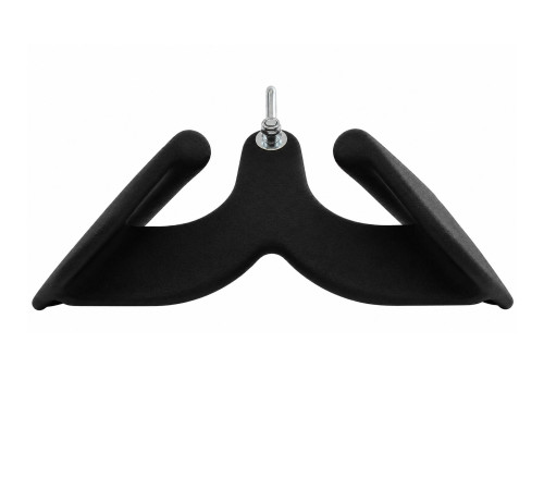 Рукоятка для тяги c узким хватом Pull Down Handle нескользящее покрытие Zelart размер 31х12х15см черный