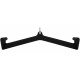 Рукоятка для тяги вниз c широким хватом Lat Pull Down Bar нескользящее покрытие Zelart размер 72,5х12,2х17см черный