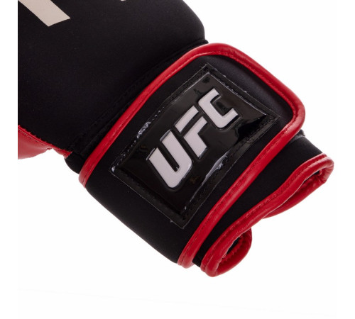 Перчатки боксерские на липучке неопреновые UFC PRO Washable S-M красный