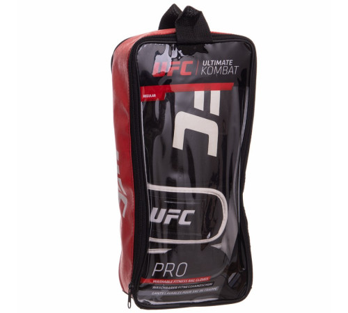 Рукавиці боксерські на липучці неопренові UFC PRO Washable S-M білий