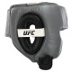 Шолом боксерський у мексиканському стилі шкіряний UFC PRO Training S срібний-чорний
