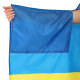 Прапор-плащ для футбольних уболівальників з капюшоном Україна SP-Sport 150х90см