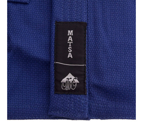 Комплект для самбо синій куртка шорти та пояс MATSA 140-190см синій