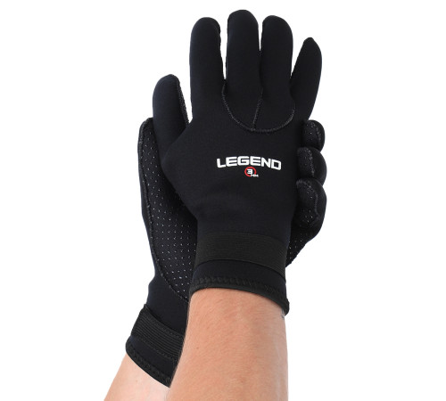 Рукавиці для дайвінгу LEGEND M-XL-8-11 чорний