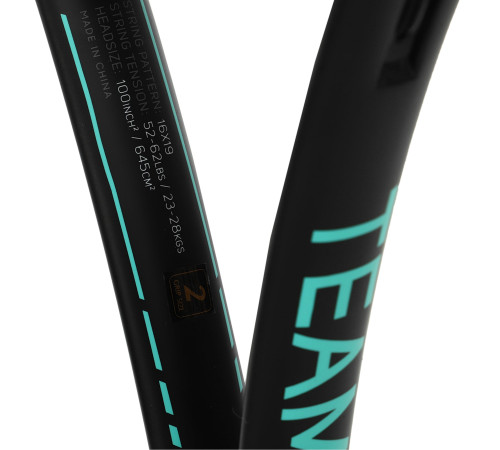 Ракетка для великого тенісу 27" DUNLOP TEAM 260 G2 HL чорний-блакитний