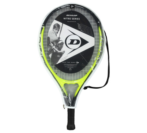 Ракетка для великого тенісу дитяча DUNLOP NITRO G000 HQ 5-6років 21" чорний-жовтий