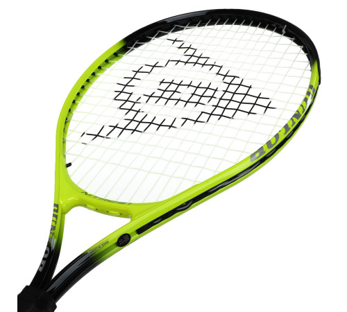 Ракетка для великого тенісу дитяча DUNLOP NITRO G000 HQ 5-6років 21" чорний-жовтий