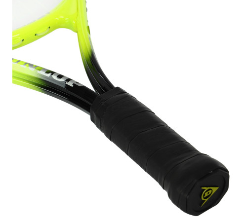 Ракетка для великого тенісу дитяча DUNLOP NITRO G000 HQ 5-6років 21" чорний-жовтий