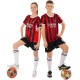 Форма футбольна дитяча із символікою футбольного AC MILAN домашня 2025 SP-Sport 20-30 червоний-чорний