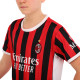 Форма футбольна дитяча із символікою футбольного AC MILAN домашня 2025 SP-Sport 20-30 червоний-чорний