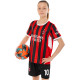 Форма футбольна дитяча із символікою футбольного AC MILAN домашня 2025 SP-Sport 20-30 червоний-чорний