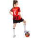 Форма футбольна дитяча із символікою футбольного AC MILAN домашня 2025 SP-Sport 20-30 червоний-чорний