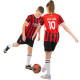 Форма футбольна дитяча із символікою футбольного AC MILAN домашня 2025 SP-Sport 20-30 червоний-чорний