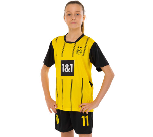 Форма футбольна дитяча із символікою футбольного BORUSSIA DORTMUND домашня 2025 SP-Sport 20-30 жовтий-чорний