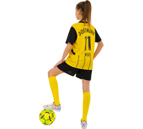 Форма футбольна дитяча із символікою футбольного BORUSSIA DORTMUND домашня 2025 SP-Sport 20-30 жовтий-чорний