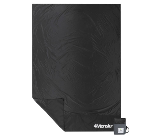 Одеяло для пикника (карманное) ULTRA-COMPACT POCKET BLANKET 4Monster черный
