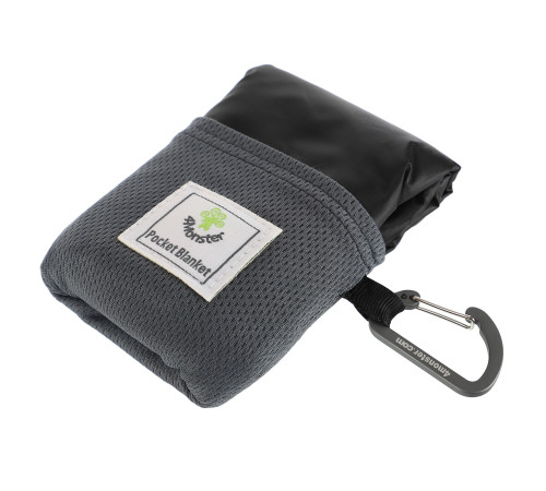 Одеяло для пикника (карманное) ULTRA-COMPACT POCKET BLANKET 4Monster черный