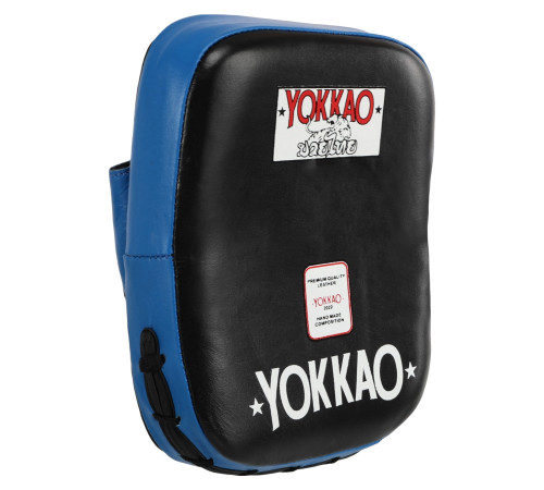 Лапа боксерська вигнута тренувальна шкіра YOKKAO 2шт кольори в асортименті
