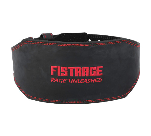 Пояс атлетичний шкіряний FISTRAGE спинка-15см розмір-S-XL чорний