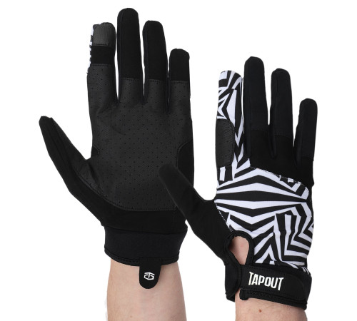 Перчатки спортивные TAPOUT XS-M черный-белый